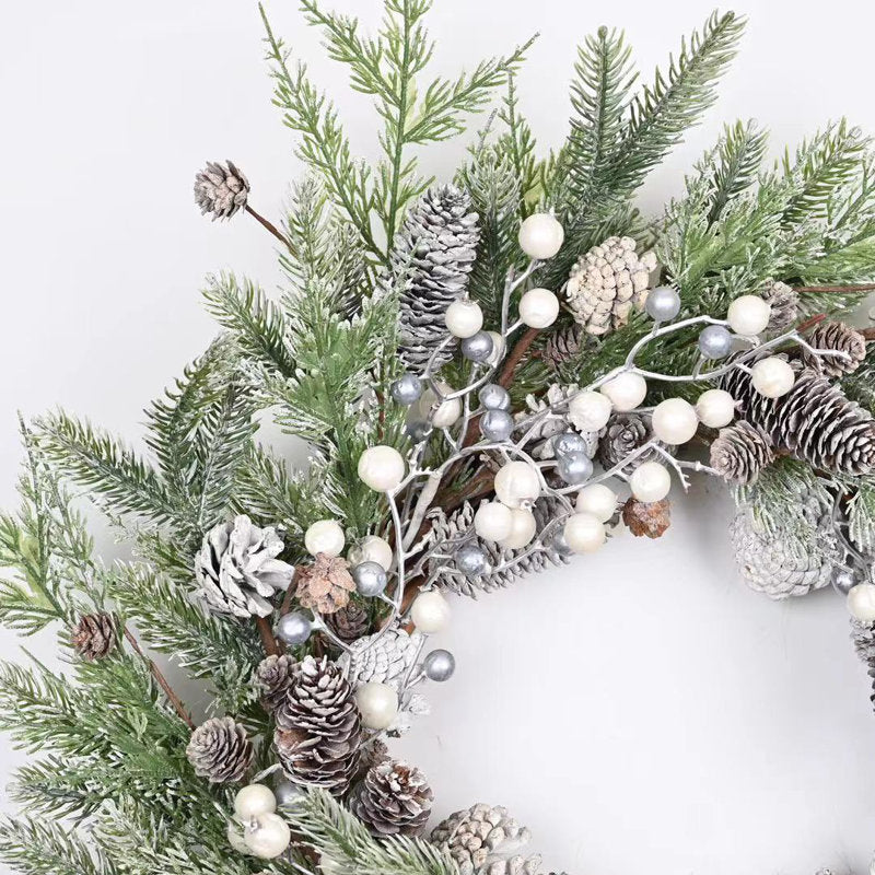 Christmas Wreath hanging on a front door
