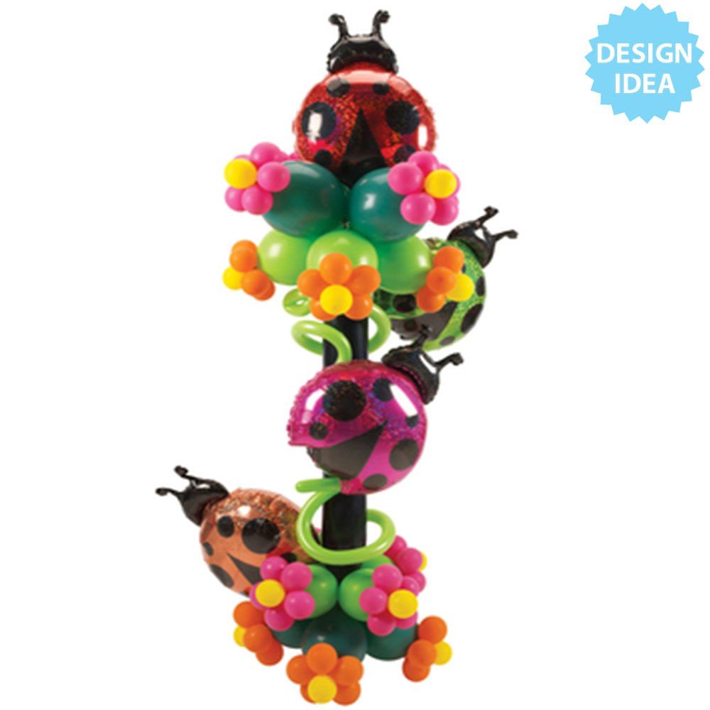 Foil Balloon Green Ladybug 27 Inch