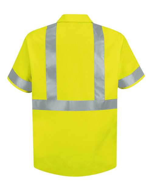 High Visibility Safety Short Sleeve Work Shirt | USA Decoration