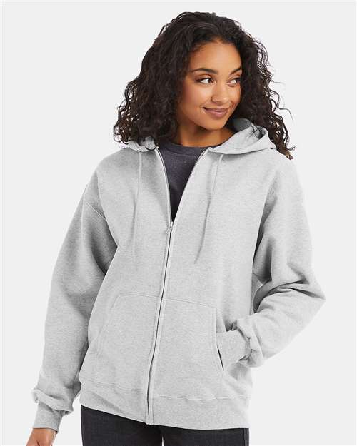 Ultimate Cotton® Full-Zip Hooded Sweatshirt | USA Decoration