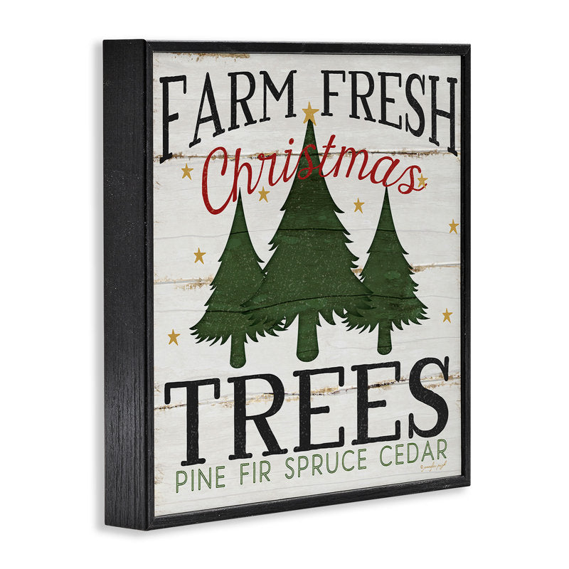 Farm Fresh Christmas Trees' Graphic Art Print
