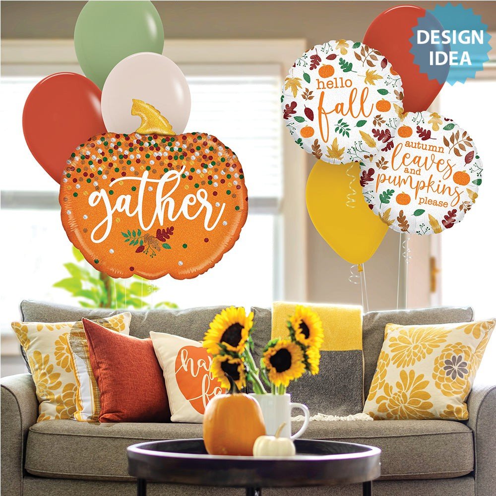 Pumpkin Foil Balloon 28 Inch Gather Pumpkin