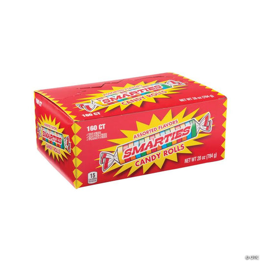 28 oz. Mini Multicolored Smarties Hard Candy Rolls - 160 Pc. | USA Decoration®