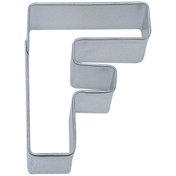 Letter F Tin Cookie Cutter 3 in B0106
