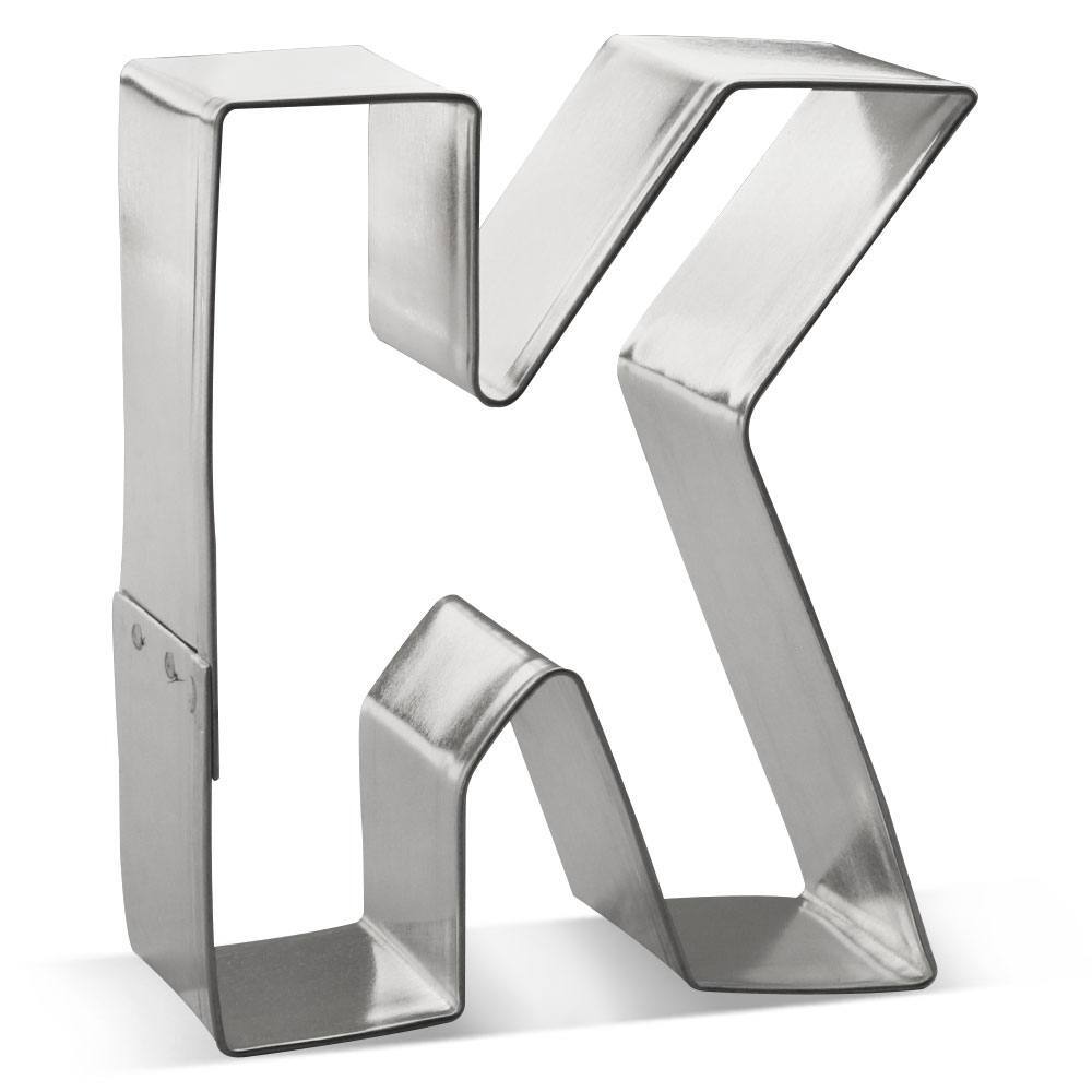 Letter K Cookie Cutter 3 in B0111