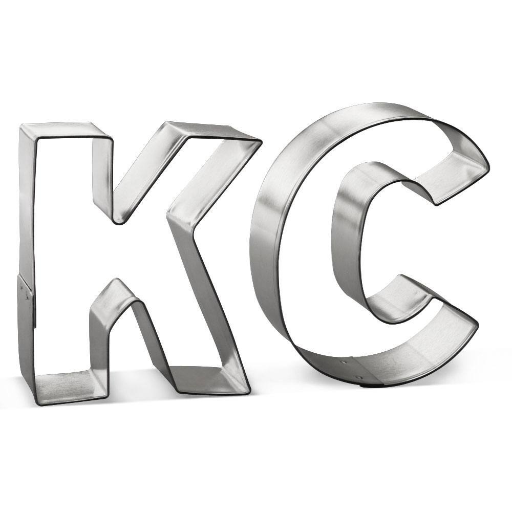 Letters KC Cookie Cutter 2 Pc Set HS0451