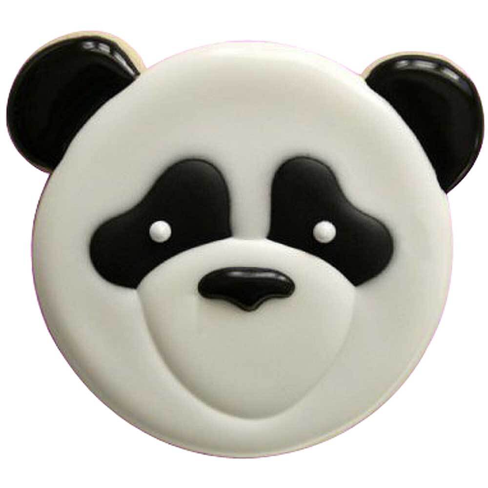 Panda Bear Face Plastic Cookie Cutter 3.25" Cc110