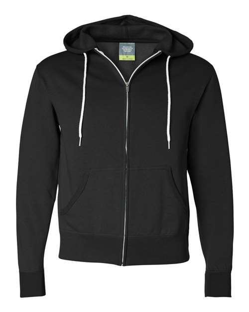 Lightweight Full-Zip Hooded Sweatshirt | USA Decoration