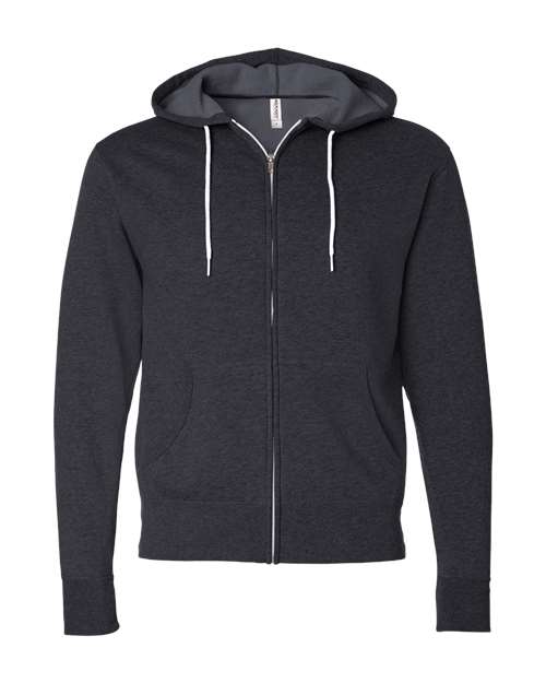 Lightweight Full-Zip Hooded Sweatshirt | USA Decoration