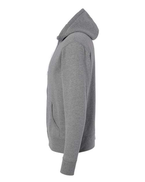 Lightweight Full-Zip Hooded Sweatshirt | USA Decoration