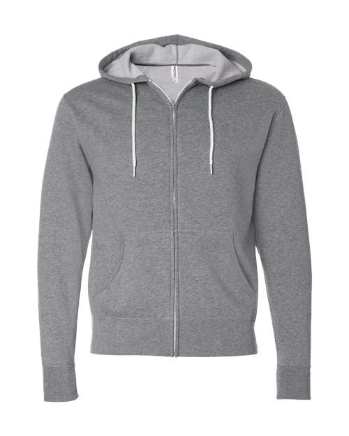 Lightweight Full-Zip Hooded Sweatshirt | USA Decoration