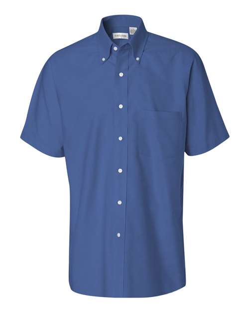 Short Sleeve Oxford Shirt | USA Decoration