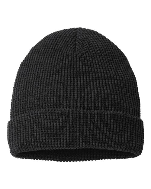 Waffle Cuffed Beanie | USA Decoration
