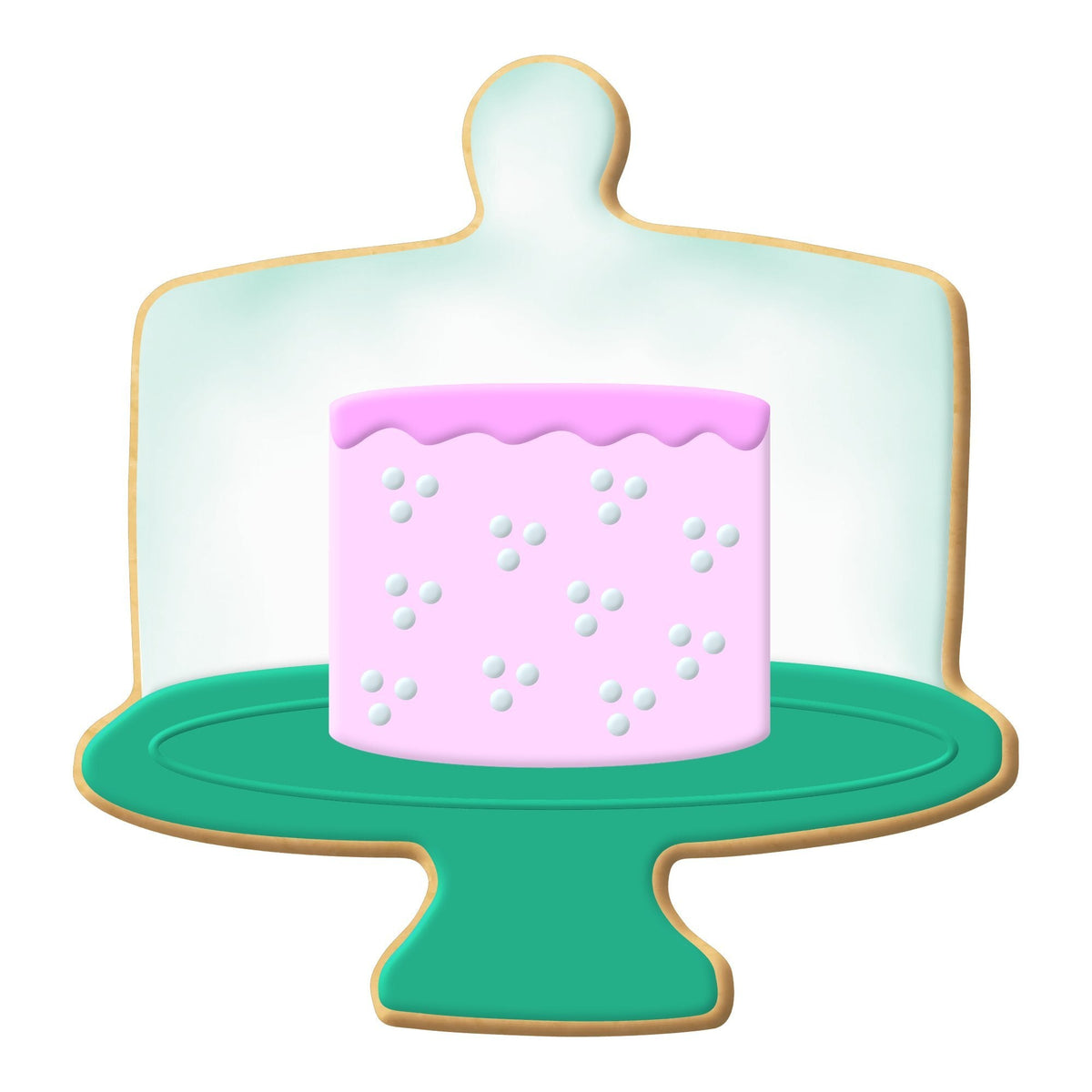 Cake Stand Cookie Cutter 3.5 in B1154