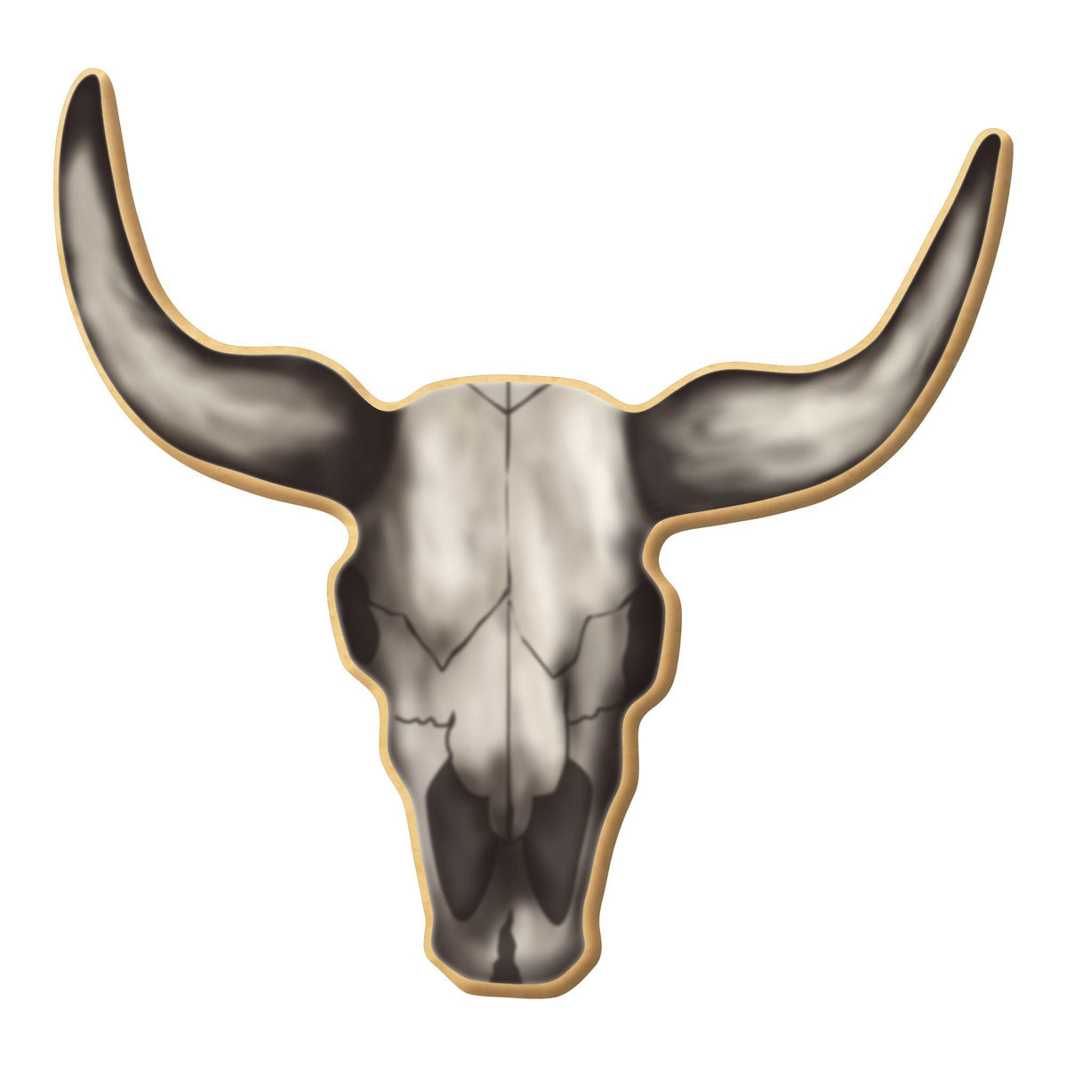 Bull Skull Longhorn Cookie Cutter 4.75 in B1502