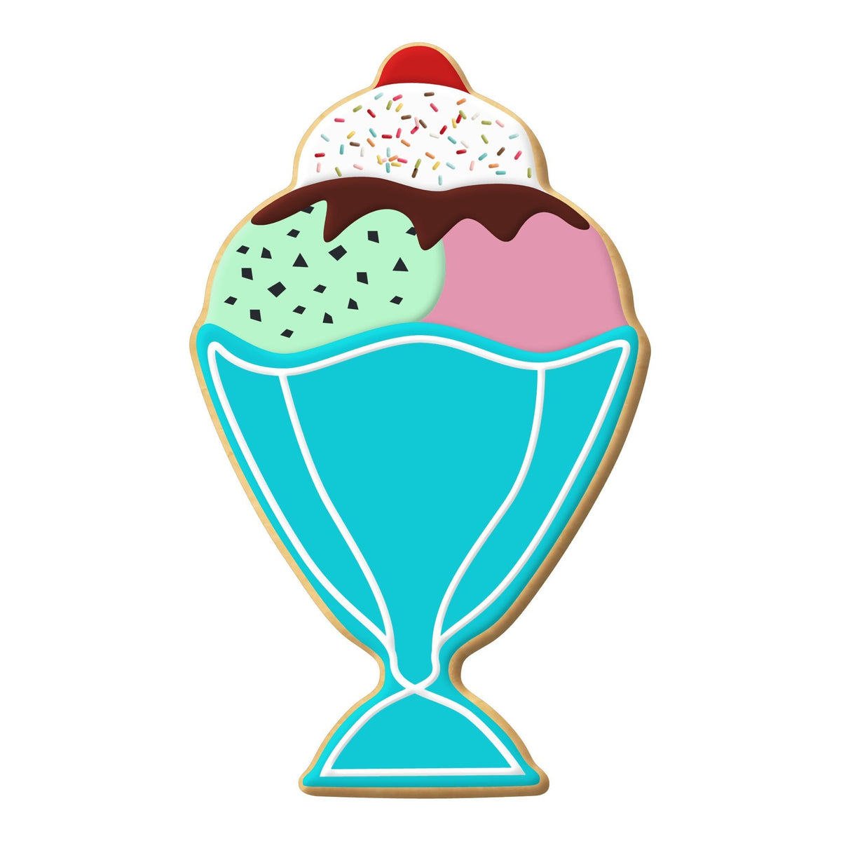 Ice Cream Sundae Cookie Cutter 5 in B1610