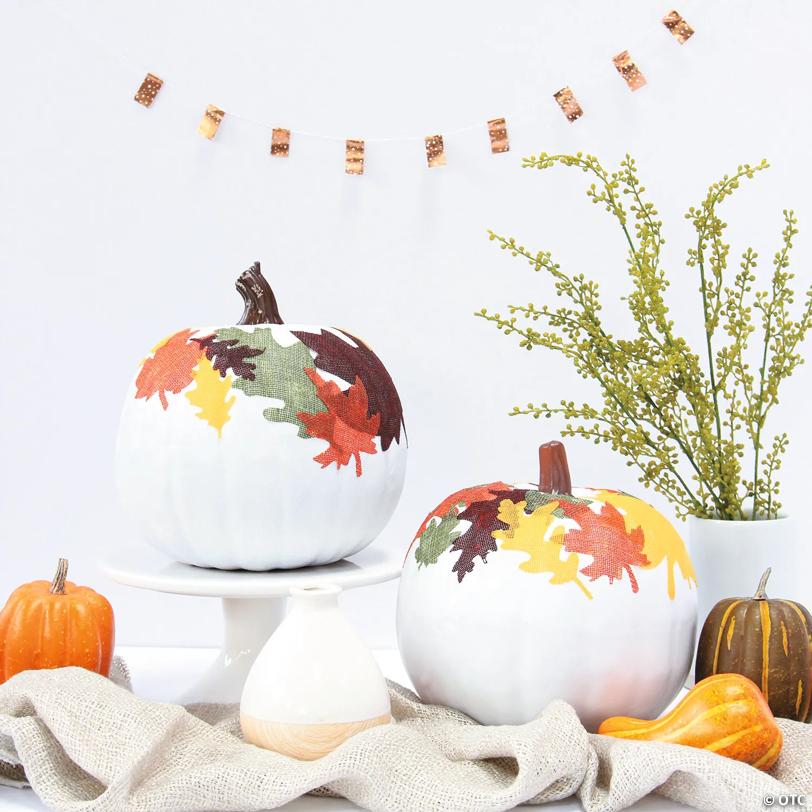2 1/2" – 2 3/4" Bulk 250 Pc. Warm Color Polyester Decorative Fall Leaves