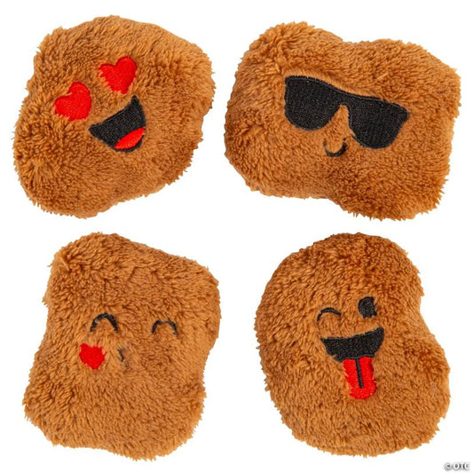 2 3/4" – 3 1/2" Mini Smiling Stuffed Chicken Nuggets - 12 Pc.