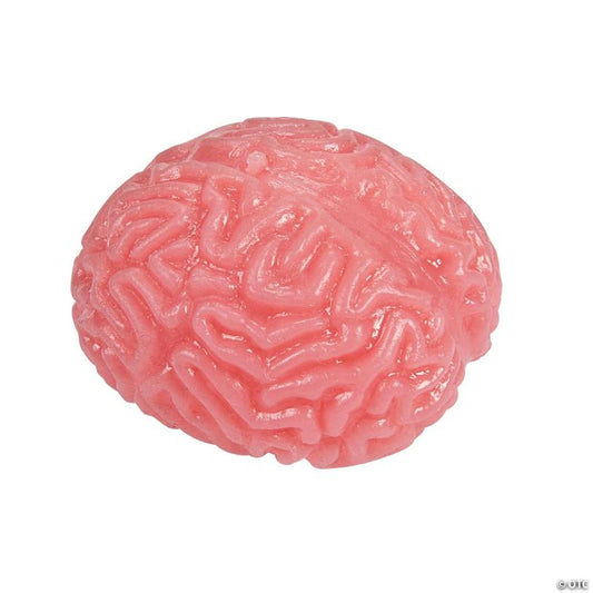 2 3/4" Brain-Shaped Pink Rubber Splat Balls - 12 Pc.