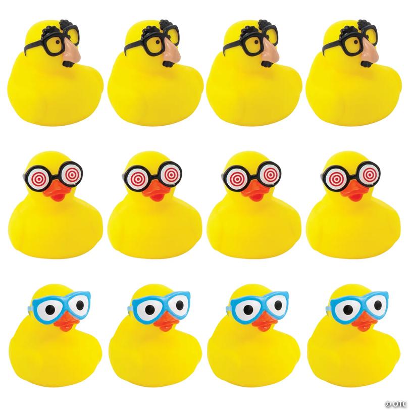 2" Classic Gags Rubber Ducks - 12 Pc.