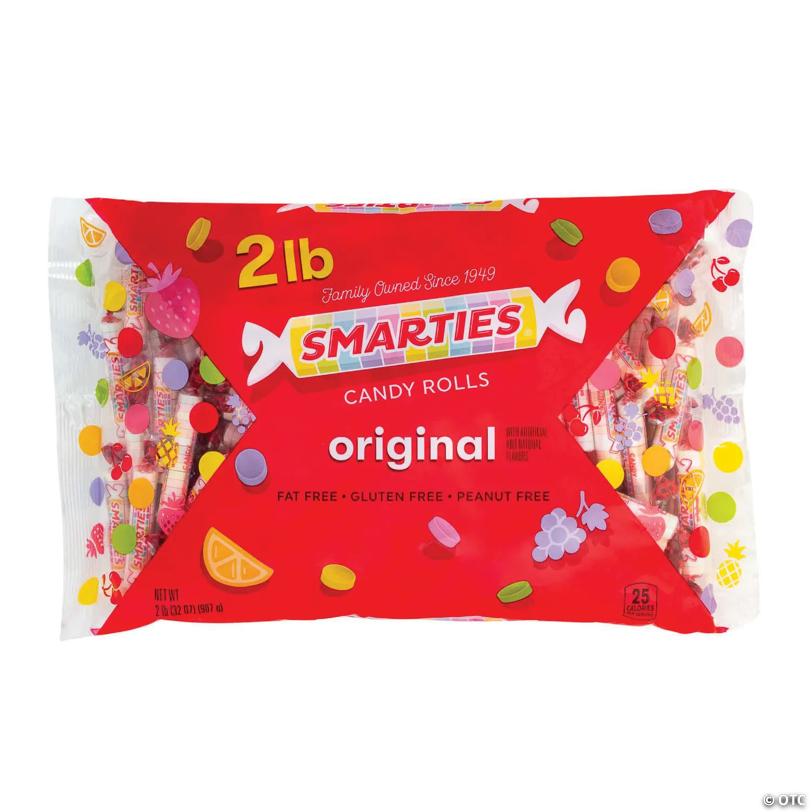 2 Lb. Smarties® Fruit-Flavored Hard Candy Rolls - 120 Pc.