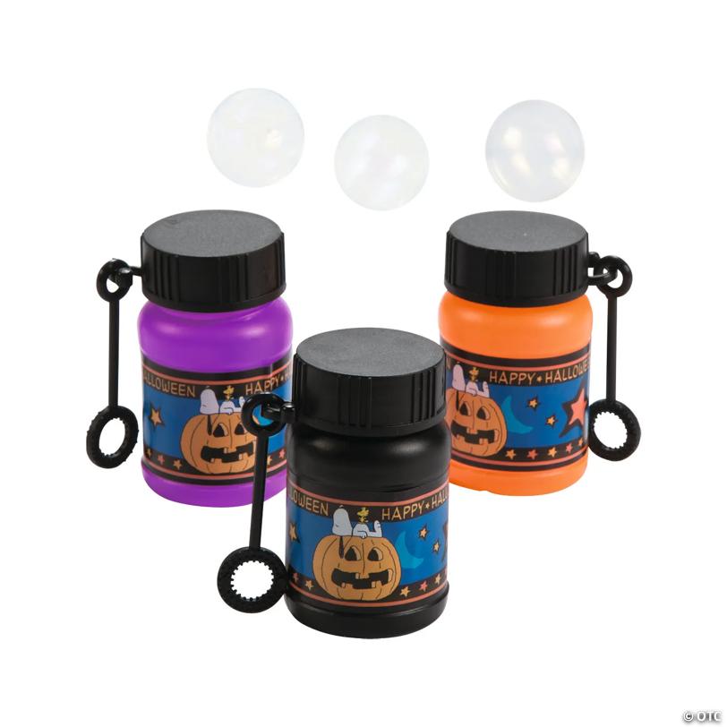 2" Mini Peanuts® Snoopy & Woodstock Halloween Bubble Bottles - 24 Pc.