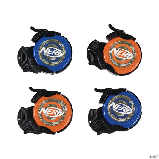 2" Nerf Hand-Held Plastic Disc Shooters - 4 Pc.