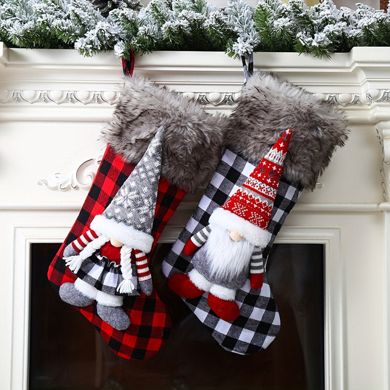 2 Piece Christmas Stocking Set