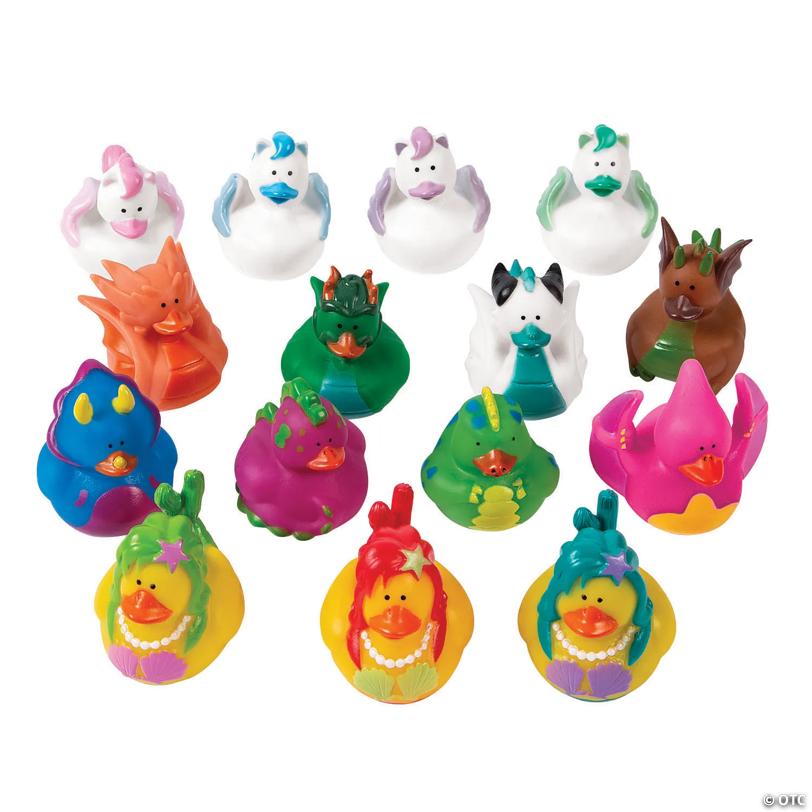 2" - 2 1/2" Bulk 48 Pc. Magical Characters Rubber Ducks Assortment