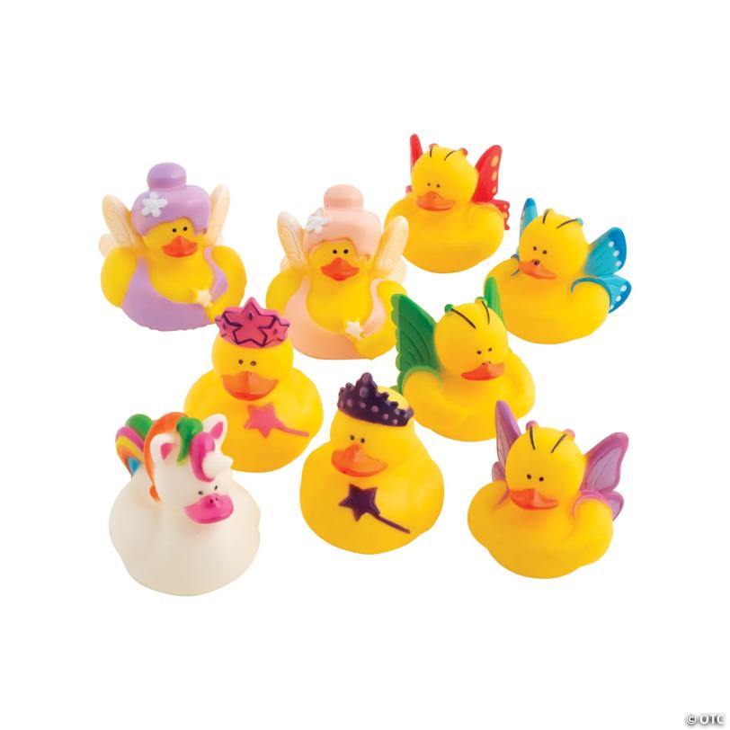 2" - 2 1/4" Bulk 48 Pc. Cute Vinyl Rubber Ducks Assortment