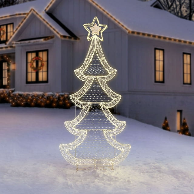 Member's Mark 86" Pre-Lit Twinkling Tree | USA Decoration®