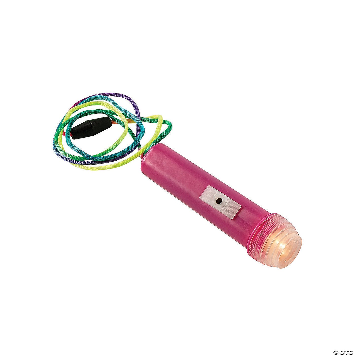 3 1/2" Mini Brightly Colored Flashlights on a Multicolor Rope - 12 Pc. | USA Decoration®