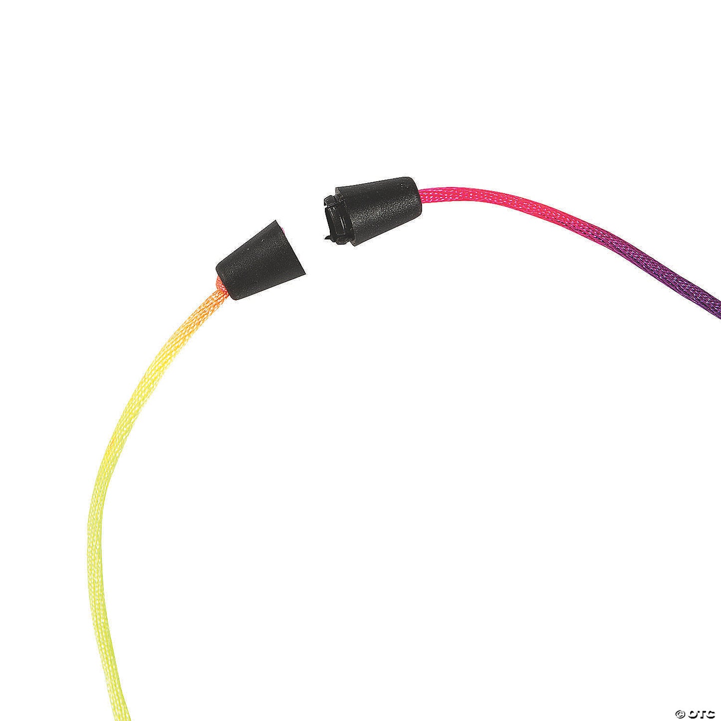 3 1/2" Mini Brightly Colored Flashlights on a Multicolor Rope - 12 Pc. | USA Decoration®