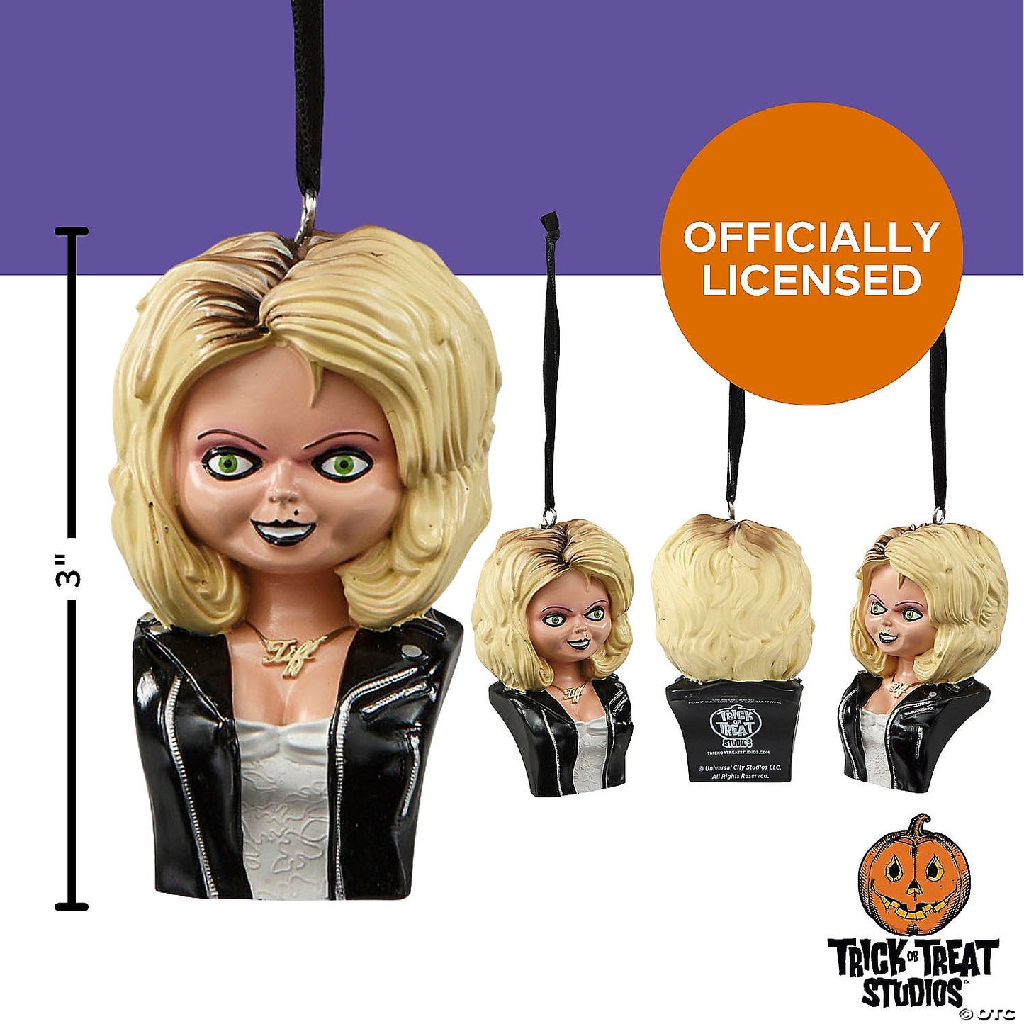 3" Child’s Play: Bride of Chucky™ Tiffany Bust Resin Collectible Ornament | USA Decoration®