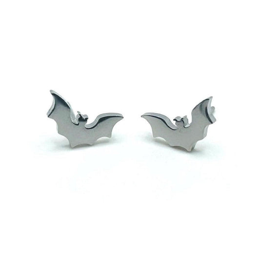 3 Pack Silver Bat Halloween Earrings | USA Decoration®