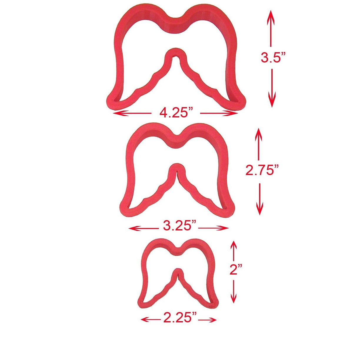 Angel Wings Cookie Cutter 3 PC Set PC0327