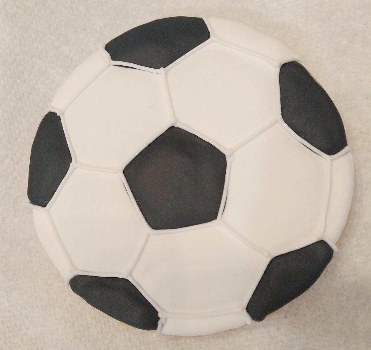 3D Soccer Ball Injection Molded Plastic Cookie Cutter 3.75 in PL108