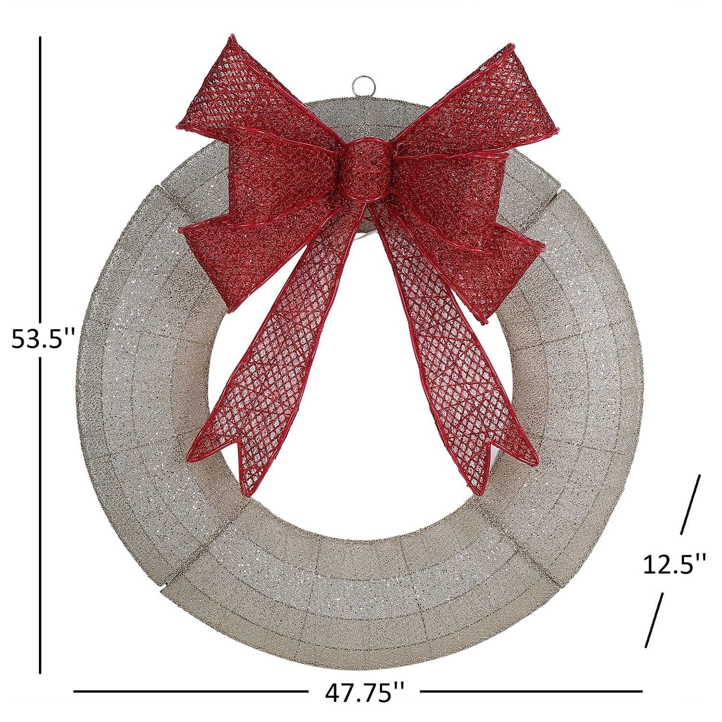 Member’s Mark 48" Pre-Lit Wreath | USA Decoration®