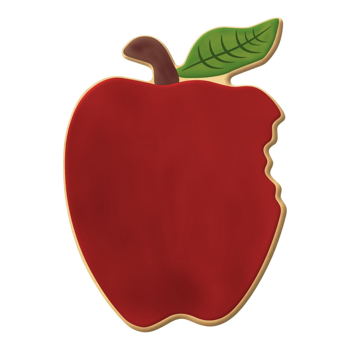 Apple With Bite Cookie Cutter 4 in B1389