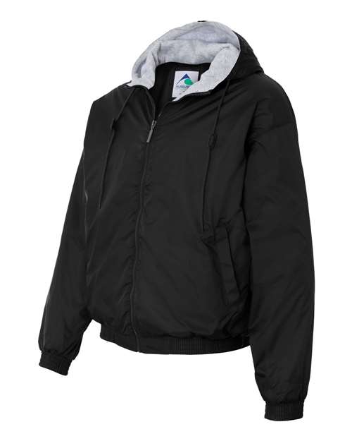 Fleece Lined Hooded Jacket | USA Decoration