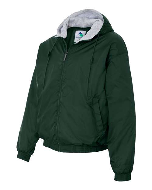 Fleece Lined Hooded Jacket | USA Decoration