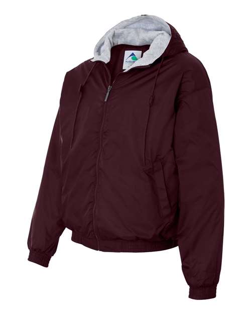 Fleece Lined Hooded Jacket | USA Decoration