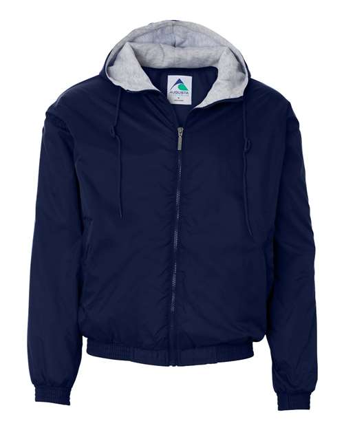Fleece Lined Hooded Jacket | USA Decoration