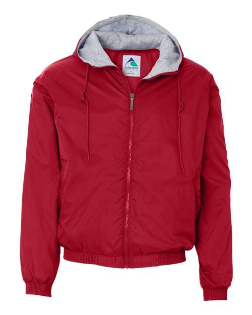Fleece Lined Hooded Jacket | USA Decoration