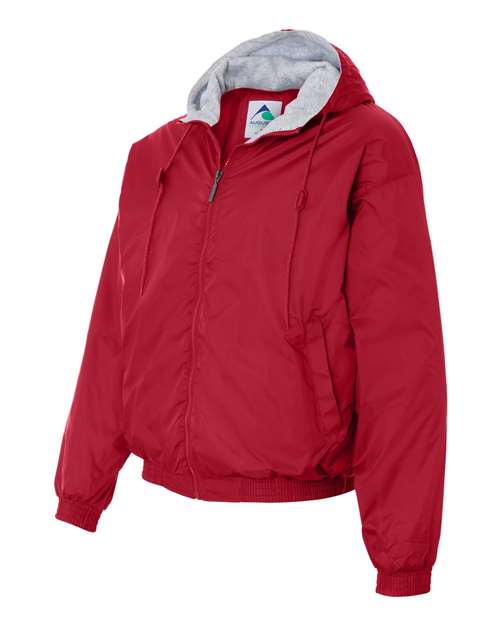 Fleece Lined Hooded Jacket | USA Decoration