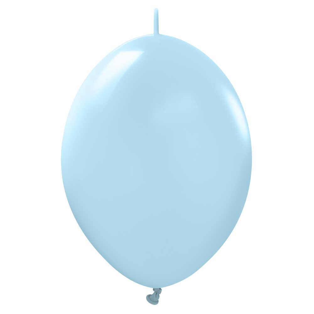 Latex Balloons 12 Inch Kalisan K-Link Macaron Blue