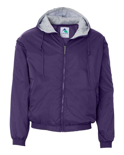 Fleece Lined Hooded Jacket | USA Decoration