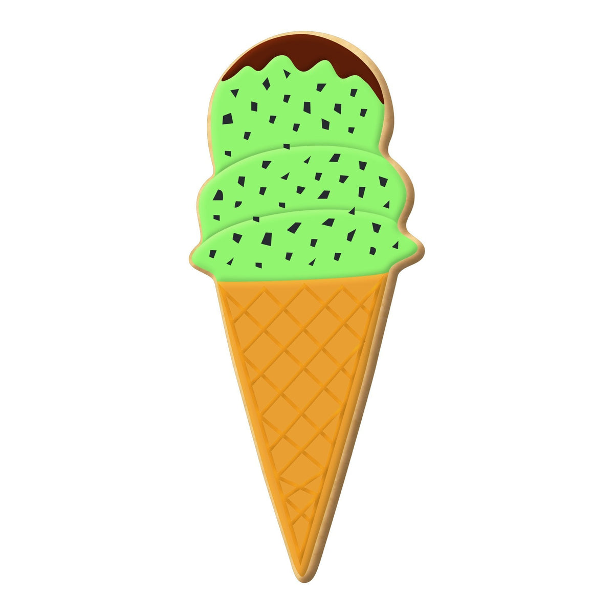 Ice Cream Cone Cookie Cutter 4.25 in B982