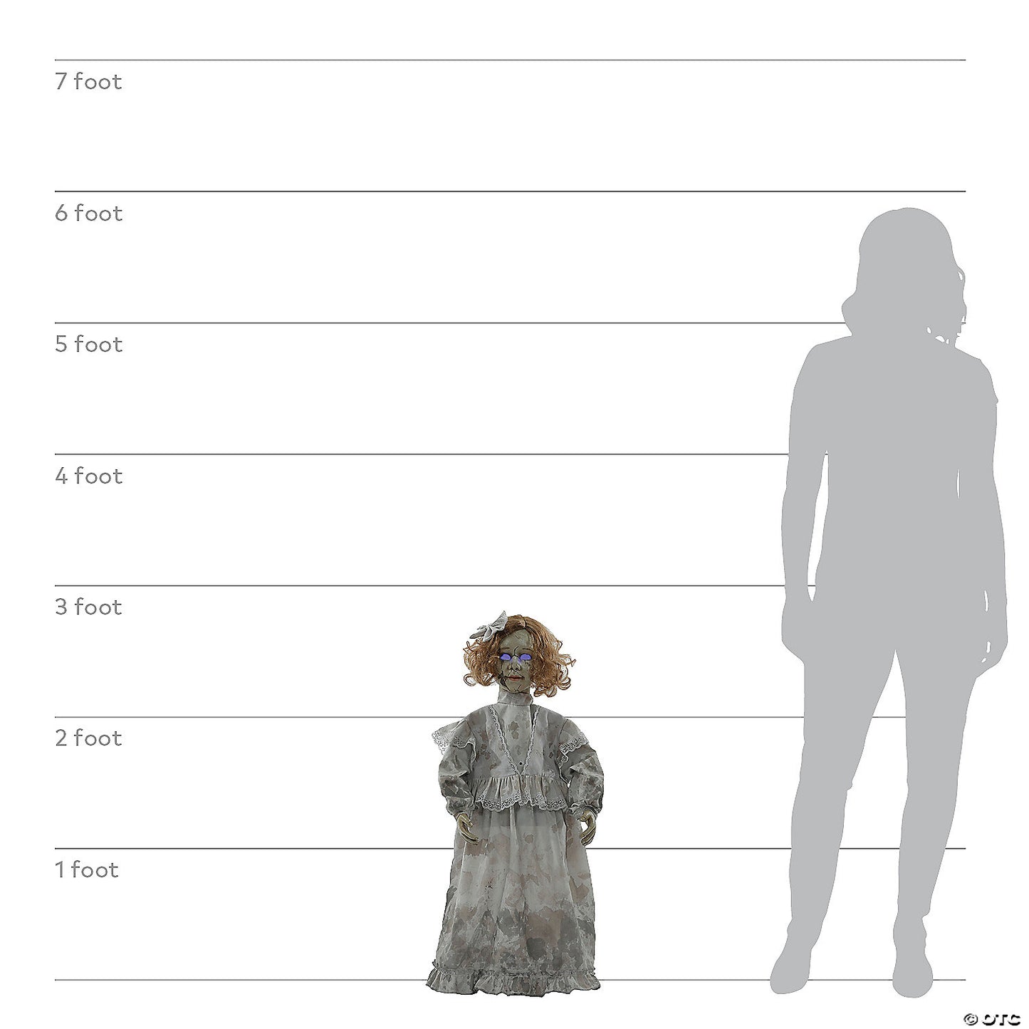 32" Animated Cracked Victorian Doll | USA Decoration®
