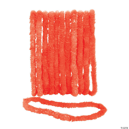 32" Bulk 50 Pc. Orange School Spirit Plastic Leis | USA Decoration®